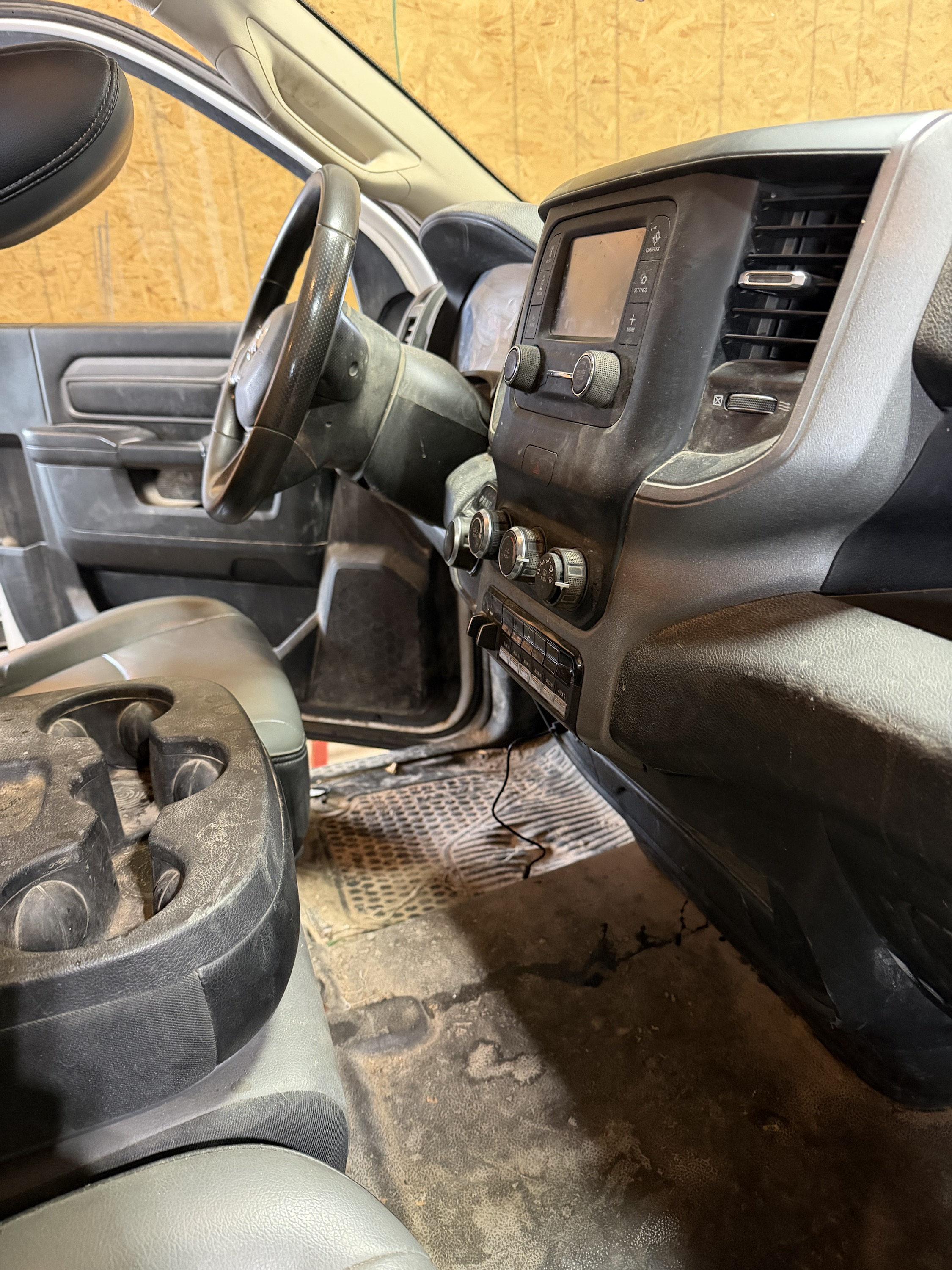 Before: seats and carpet example